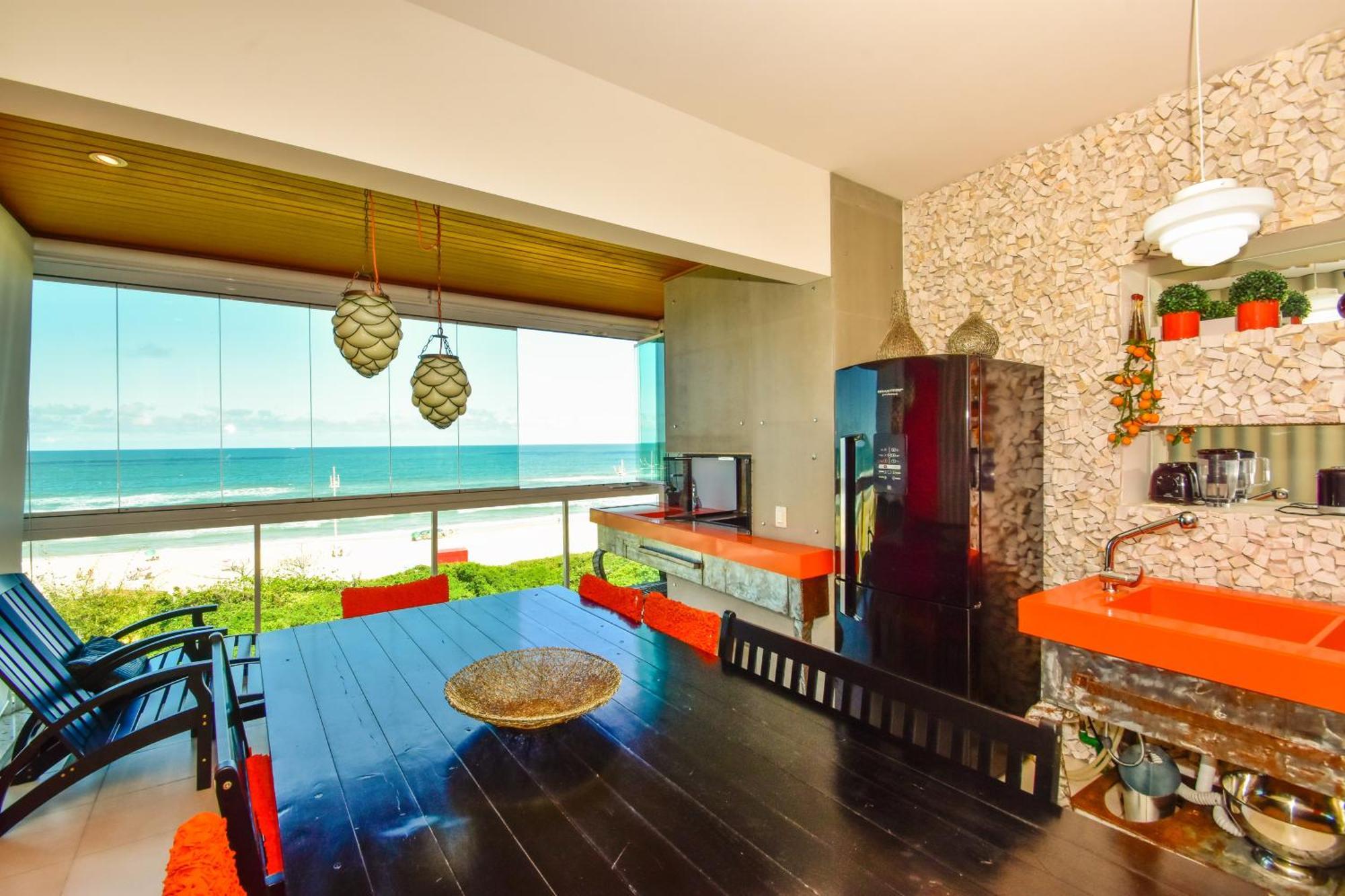 Apartamento Frente Mar Na Praia Do Santinho N880 Флоріанополіс Екстер'єр фото